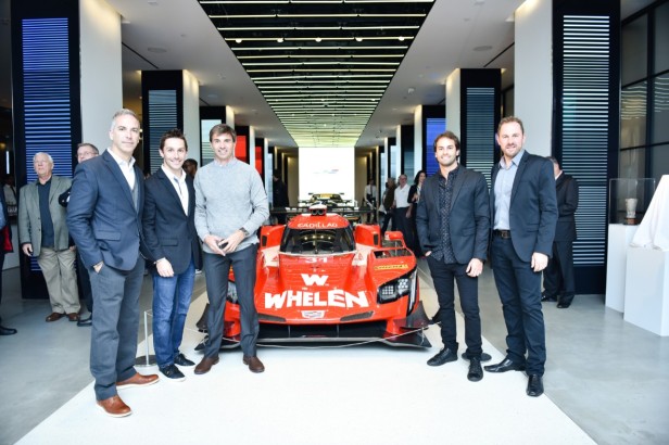 The Action Express Racing Team poses with the winning Action Express Racing No. 31 Whelen Engineering Cadillac DPi-V.R at a celebration event held at Cadillac House on November 13, 2017.
Photo Credit: Griffin Lipson/BFA.com
